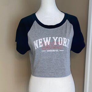 EUC Crop Baby Tee ROMWE M